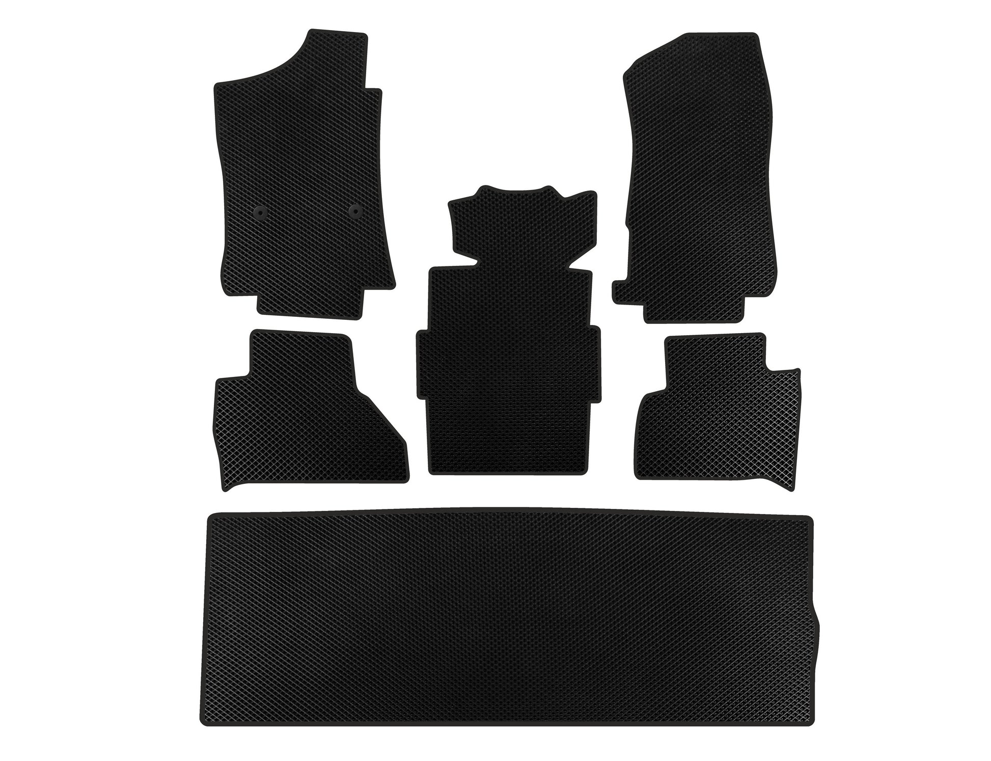 EVA Floor Mats (3 Rows, Black) for Cadillac Escalade 2014-2020 - image 1