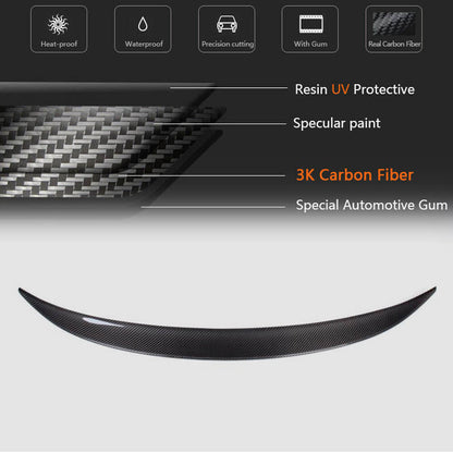 Rear Trunk Spoiler Carbon Fiber V2 (Coupe) for BMW 1 series E81/82/87/88 2004-2011 - image 6