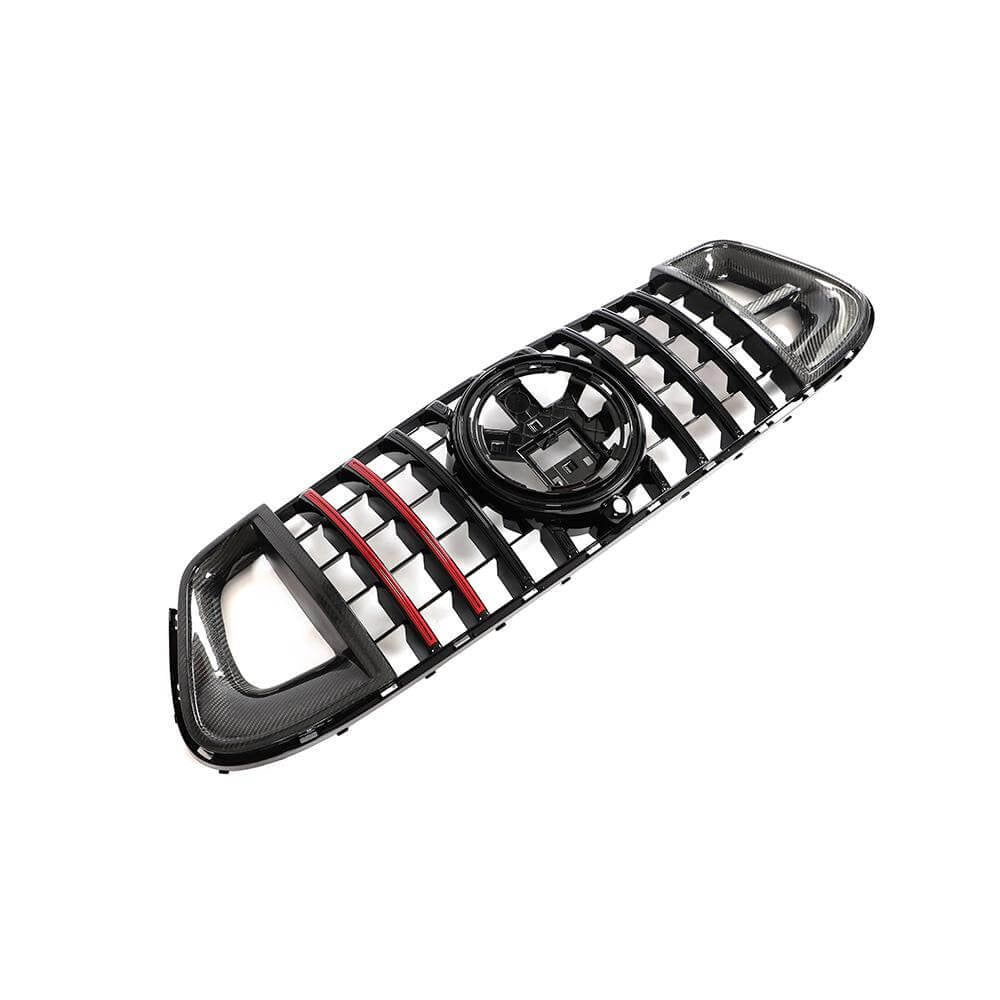 Front Grille GT Panamericana GT-R Carbon (for AMG-Line/GLE53/GLE63 2019-2023) for Mercedes GLE coupe C167 2019- - image 6