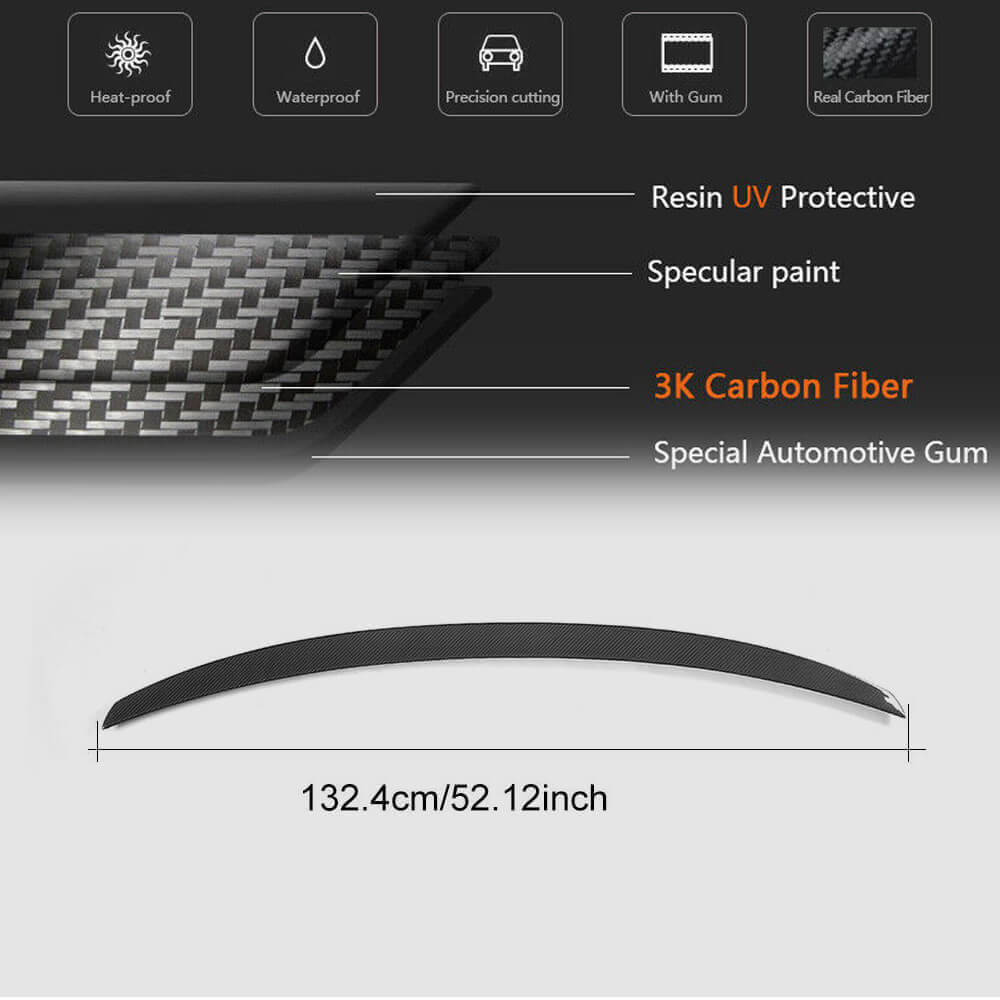 Trunk lid spoiler Carbon V1 for BMW 7 series G11/G12 - image 6