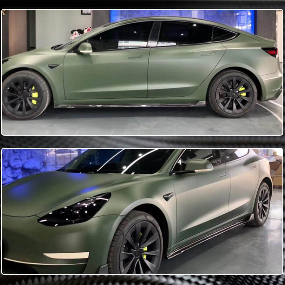 Door Sill Covers V2 (2017-2023, Carbon) for Tesla Model 3 2017- - image 6
