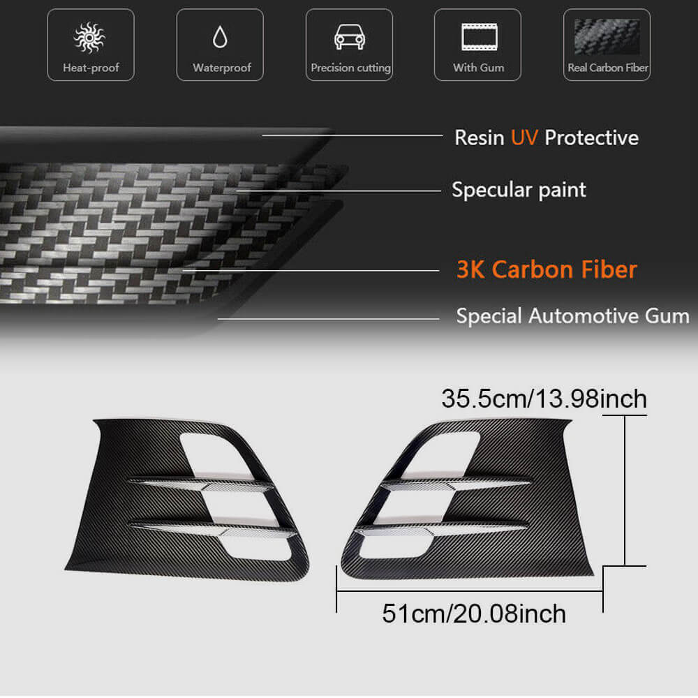 Front Fender Covers (Dry Carbon) for Mercedes SLS C197 2010-2014 - image 6