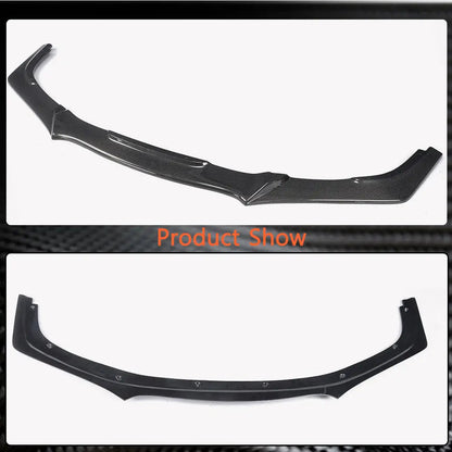 Front Bumper Lip Spoiler (Carbon) for Honda Civic Sedan X 2016-2021 - image 6
