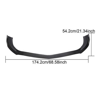 Front Bumper Lip Spoiler (for Base 2016-2020, Carbon) for Mercedes SLK R172 2011-2016 - image 6
