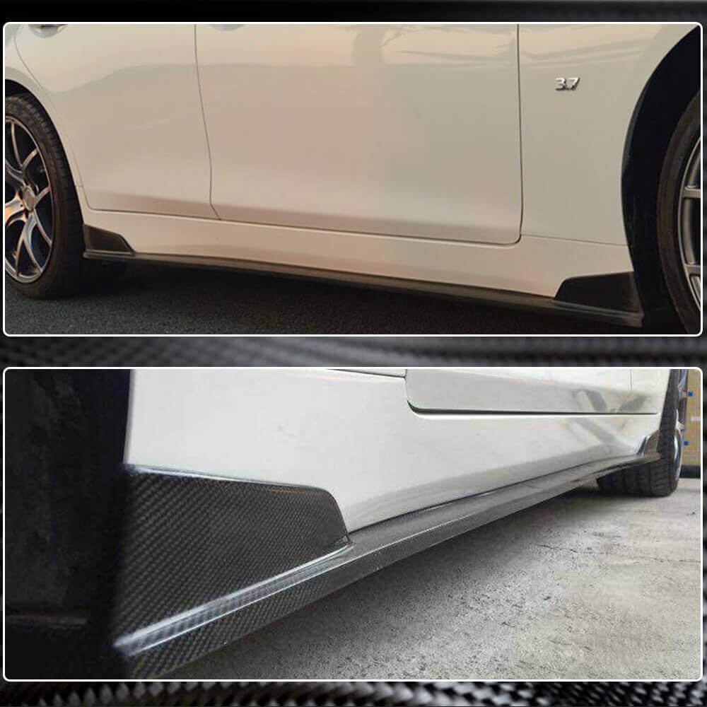 Side Skirts V1 (for Q50, Carbon) for Infiniti Q50/Q60 2013-2024 - image 6
