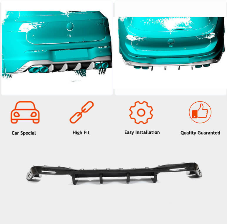 Body Kit Carbon FullSet (for R EU HB 2019-2024, Carbon) for Volkswagen Golf 8 - image 6