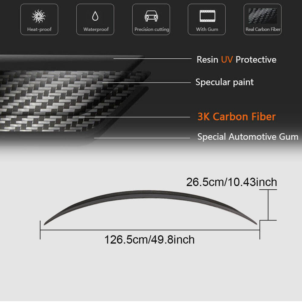 Spoiler V7 (Carbon) for Mercedes E-class coupe C238 2016-2024 - image 6