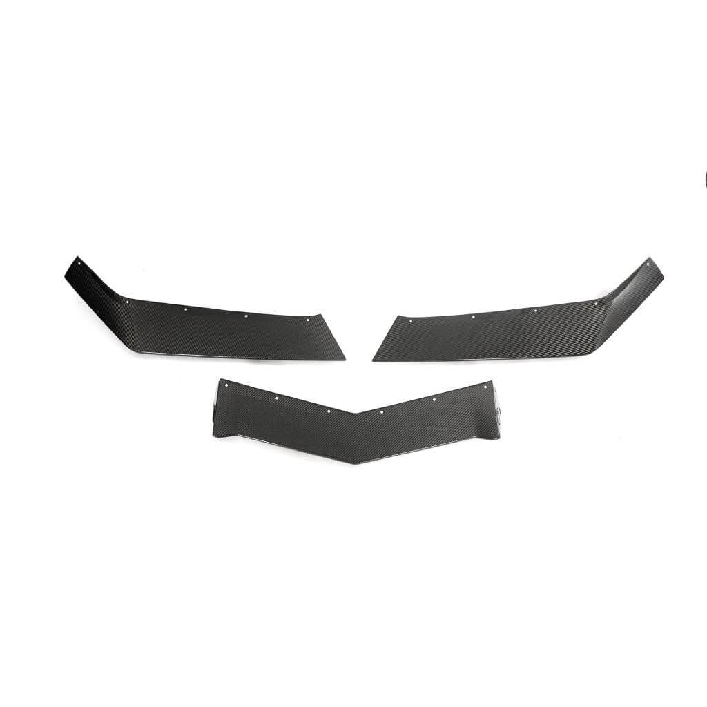 Front Bumper Lip Spoiler (for Z06, 2022-2024, Carbon) for Chevrolet Corvette C8 2019- - image 6