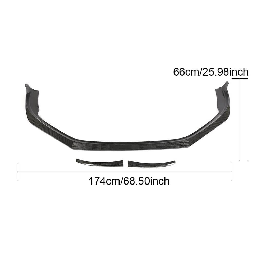 Lip V2 front bumper cover (2016-2019, carbon) for Porsche Boxster/Cayman 982 (718) 2016- - image 6