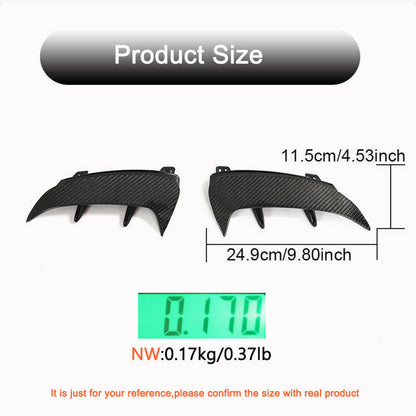 Rear bumper covers (for A45 AMG 2021-2023, Carbon) for Mercedes A-сlass W177 2018- - image 6