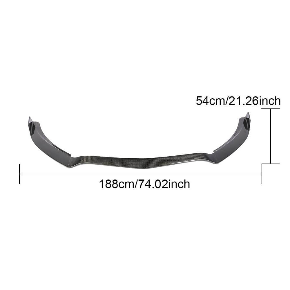 Front Bumper Lip Spoiler (for GT R 2016-2019, Carbon) for Mercedes AMG GT C190/R190 2014-2022 - image 6