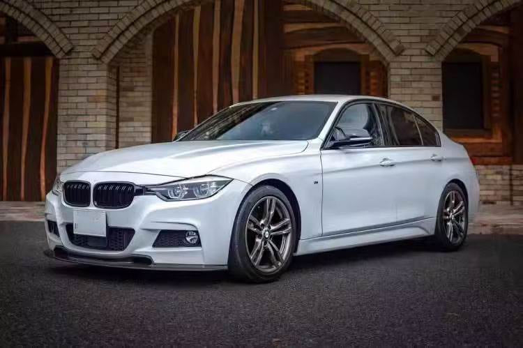 Front Bumper Lip V-Style for F30 M-Sport, Carbon for BMW 3 Series F30/F31 2012-2019 - image 6