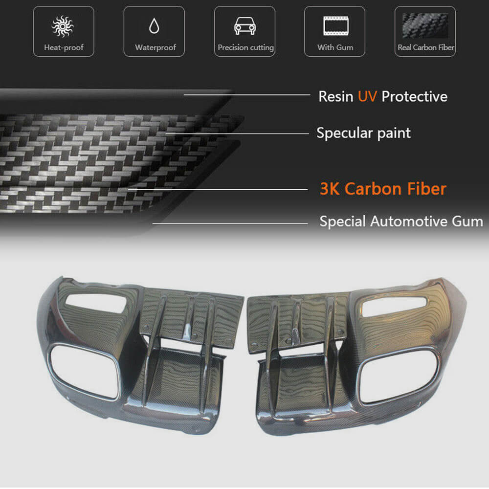 Rear bumper diffuser (2012-2014, Carbon) for Ferrari F12 Berlinetta - image 6