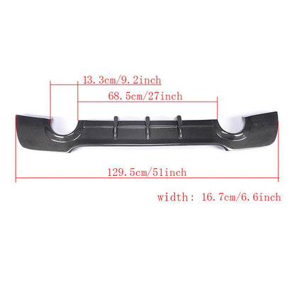 Rear Bumper Diffuser Carbon Fiber V4 (for E92/E93 M Sport) for BMW 3 series E-90/91/92/93 2005-2011 - image 6
