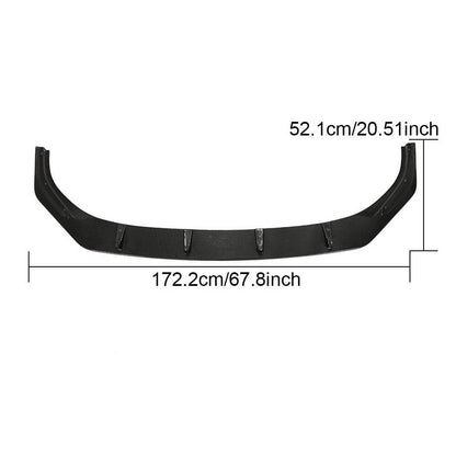 Front Bumper Lip Spoiler (for R HB 2019-2024, Carbon) for Volkswagen Golf 8 2019- - image 6