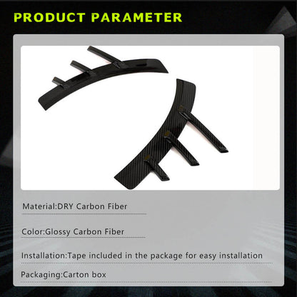 Rear Bumper Vents Dry Carbon Fiber V3 (for G87) for BMW 2 Series G42 2021- - image 6