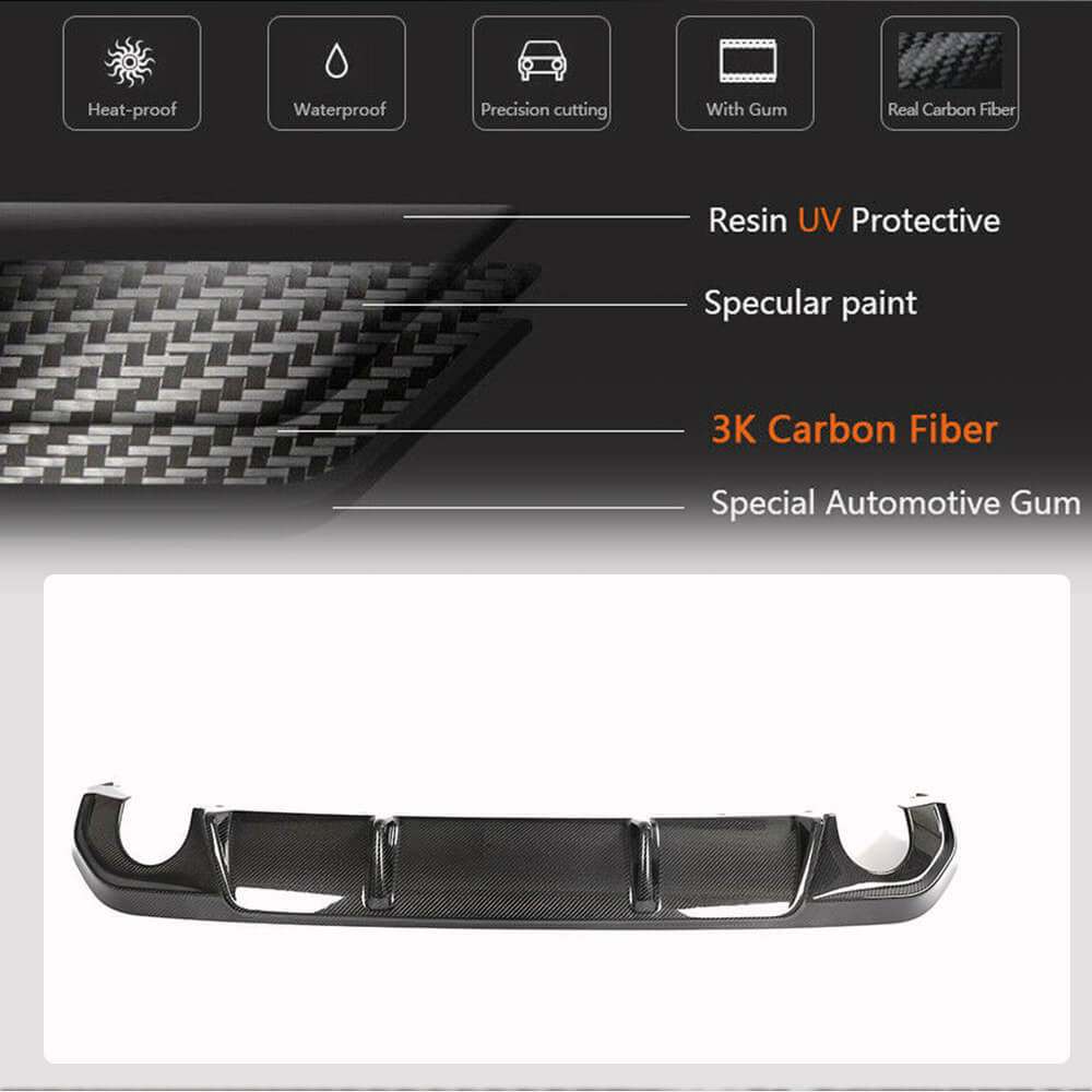 Rear Diffuser V1 for G26 M-Sport, Carbon for BMW 4 Series G22/23/26 2020- - image 6