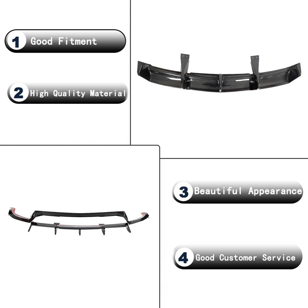 Rear Bumper Diffuser (for Z06, 2022-2024, Carbon) for Chevrolet Corvette C8 2019- - image 6