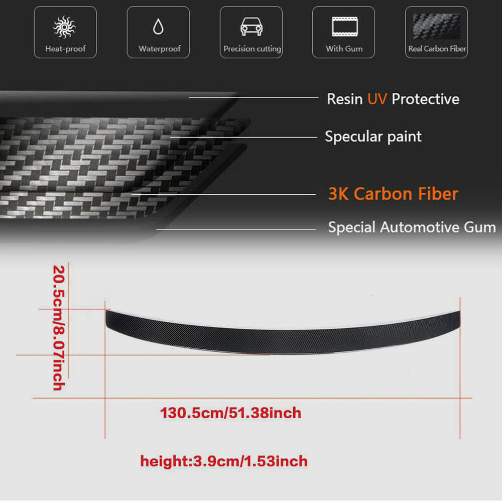 Spoiler V4 (Carbon) for Mercedes S-class W222 - image 6
