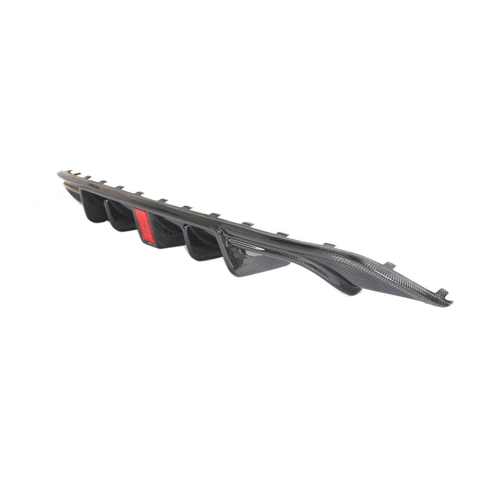 Rear Bumper Diffuser (for R-Line HB 2017-2020, Carbon) for Volkswagen Golf 7/E-Golf 2012-2020 - image 6