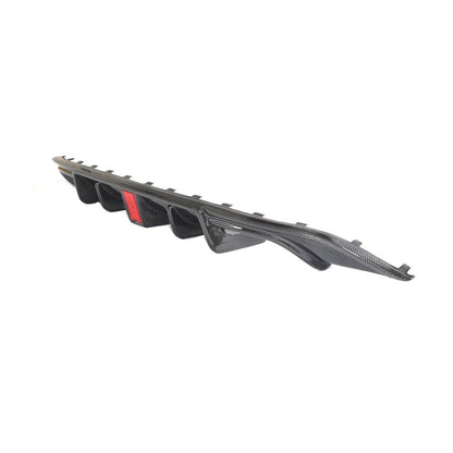 Rear Bumper Diffuser (for R-Line HB 2017-2020, Carbon) for Volkswagen Golf 7/E-Golf 2012-2020 - image 6