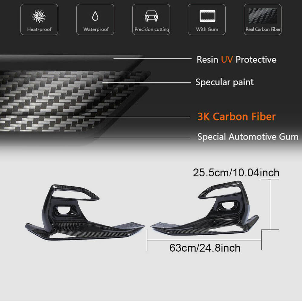 Covers for fog lights (for Q50 Sport 2018-2022, Carbon) for Infiniti Q50/Q60 2013-2024 - image 6