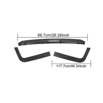 Rear bumper diffuser (for 2015-2019, Carbon) for Volkswagen T6 - image 6