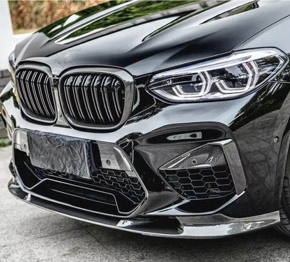 Front Bumper Lip V2 for F98 2018-2021, Carbon for BMW X4 G02 2018- - image 6