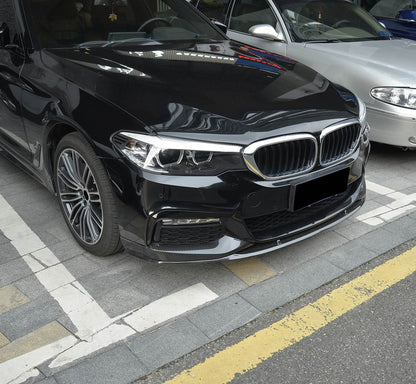 Front Bumper Lip V6 for M-Sport 2017-2020 Carbon for BMW 5 Series G30/G31 2017-2023 - image 6