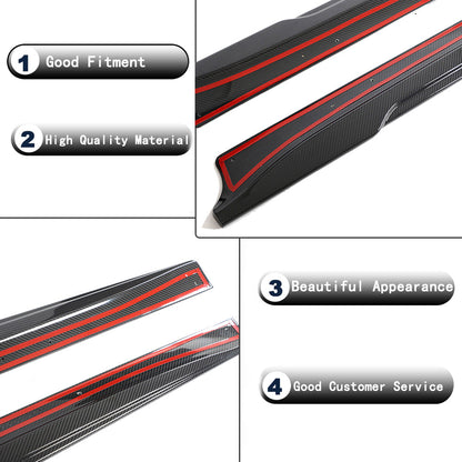 Side Skirts Dry Carbon Fiber V1 (2023-2025) for Tesla Model 3 - image 6