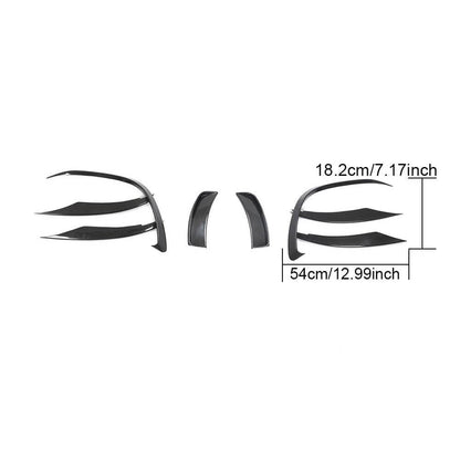 Covers on the front bumper (for AMG-Line SD 2018-2021, Carbon) for Mercedes A-class W177 2018↗ - image 6