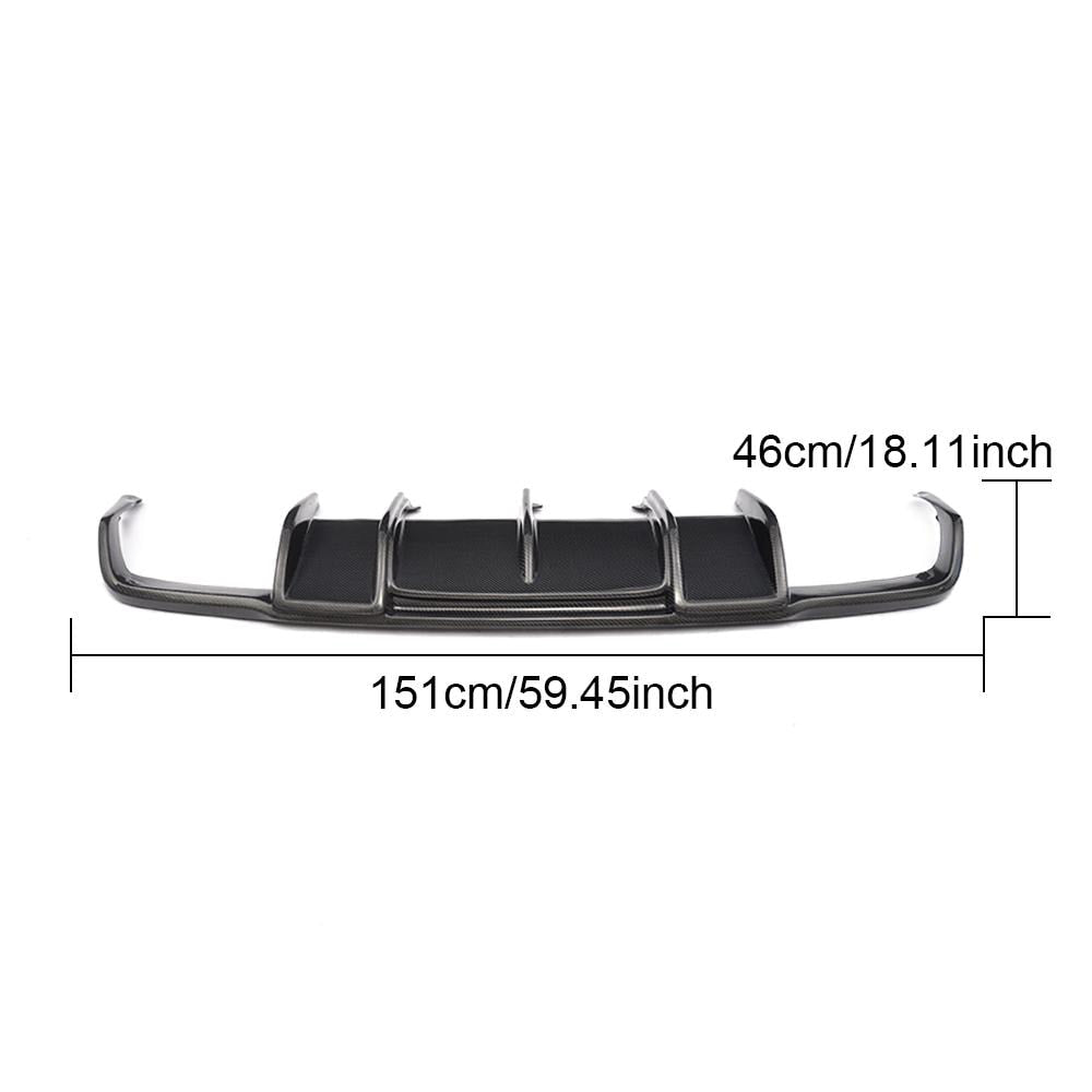 Rear bumper diffuser (for AMG-Line/CLS63 AMG 2011-2014, Carbon) for Mercedes CLS C218 2011-2018 - image 6