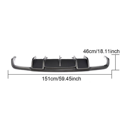 Rear bumper diffuser (for AMG-Line/CLS63 AMG 2011-2014, Carbon) for Mercedes CLS C218 2011-2018 - image 6