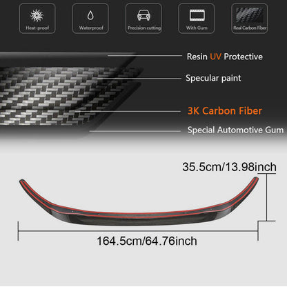 Front Bumper Lip for M-Sport 2017-2020 Carbon for BMW 6 Series G32 2017- - image 6