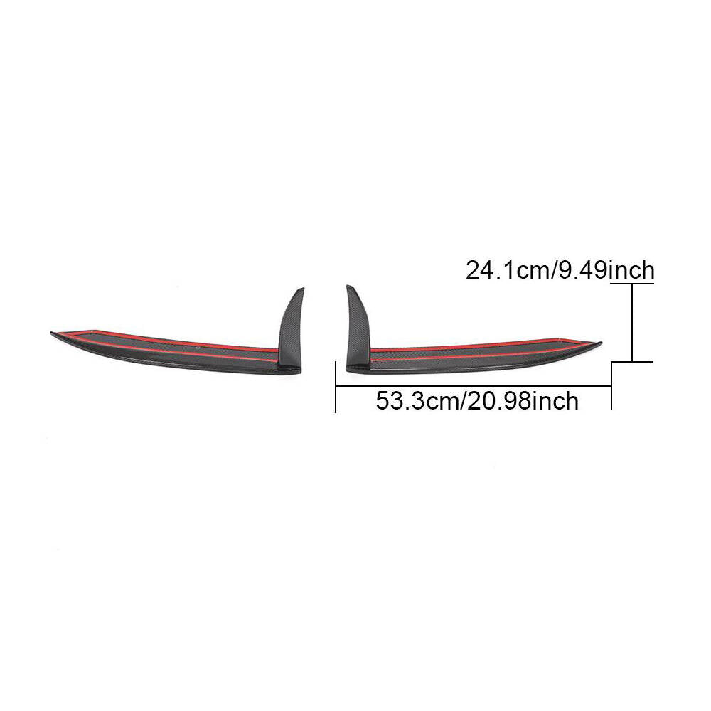 Covers on the rear bumper (for Carrera 4 GTS 2017-2018, Carbon) for Porsche 911 2012-2018 - image 6