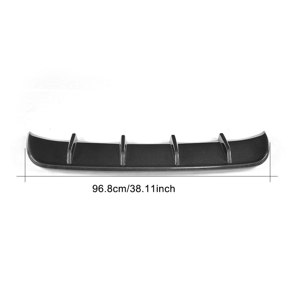Rear Bumper Diffuser V2 (for Base/S, Carbon) for Maserati Levante 2016- - image 6