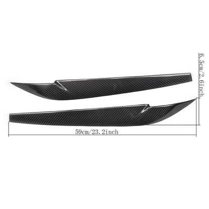 Headlight Eyebrows Lamp Eyelids Dry Carbon Fiber V2 for BMW X5 F-15 2013-2018 - image 6
