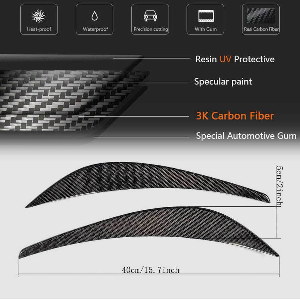 Front bumper lip (Carbon) for Audi R8 2006-2015 - image 6