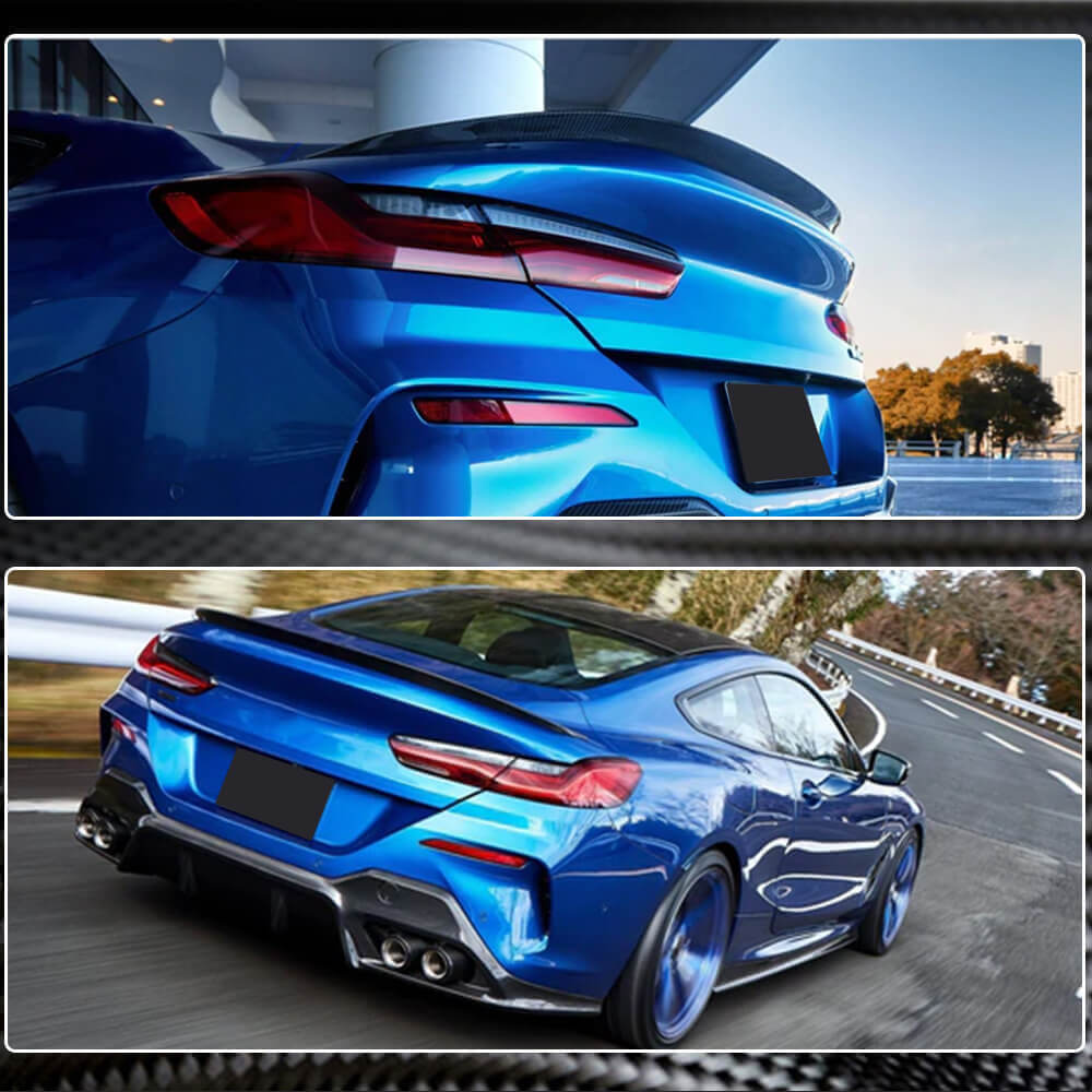 Rear Trunk Spoiler Dry Carbon Fiber V2 (for G15) for BMW 8 series G14/G15/G16 - image 6