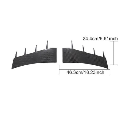 Front bumper extensions V2 (2015-2020, Carbon) for Audi R8 2015- - image 6