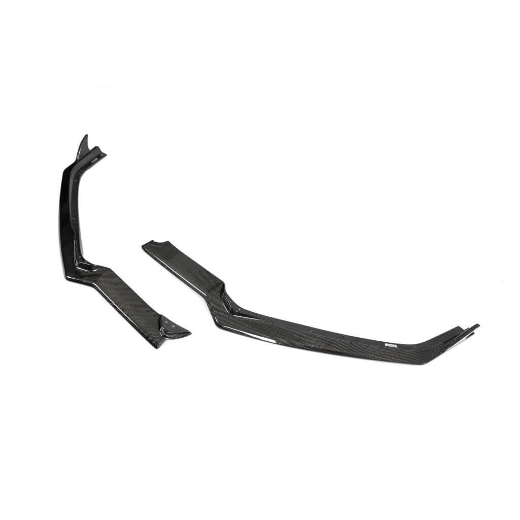 Front Bumper Lip Spoiler (2019-2022, Carbon) for Chevrolet Corvette C8 2019- - image 6