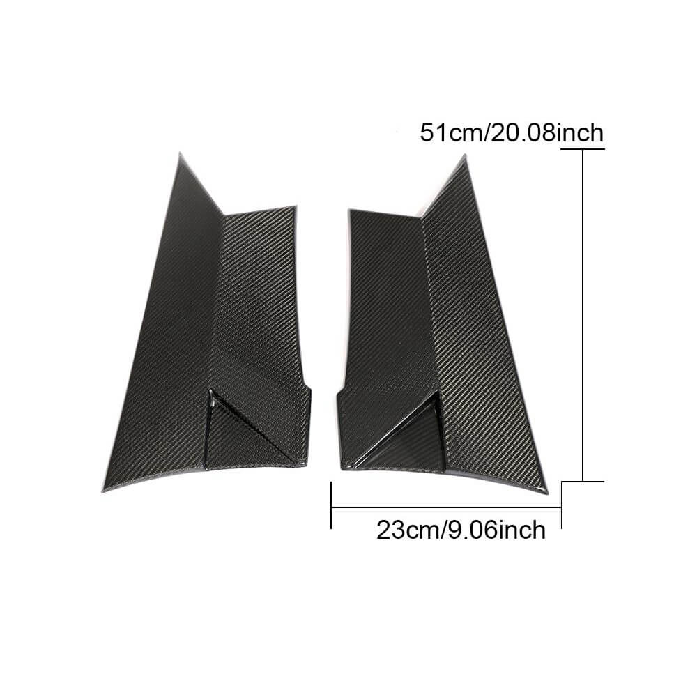 Covers on rear fenders (for coupe/cabriolet C63 AMG 2015-2019, Carbon) for Mercedes C-class W205 2014-2021 - image 6