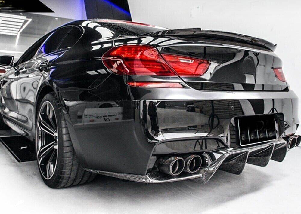 Rear Bumper Diffuser 3Pcs/set Carbon Fiber V1 (for M6) for BMW 6 F12/F13/F06 2011-2015 - image 6