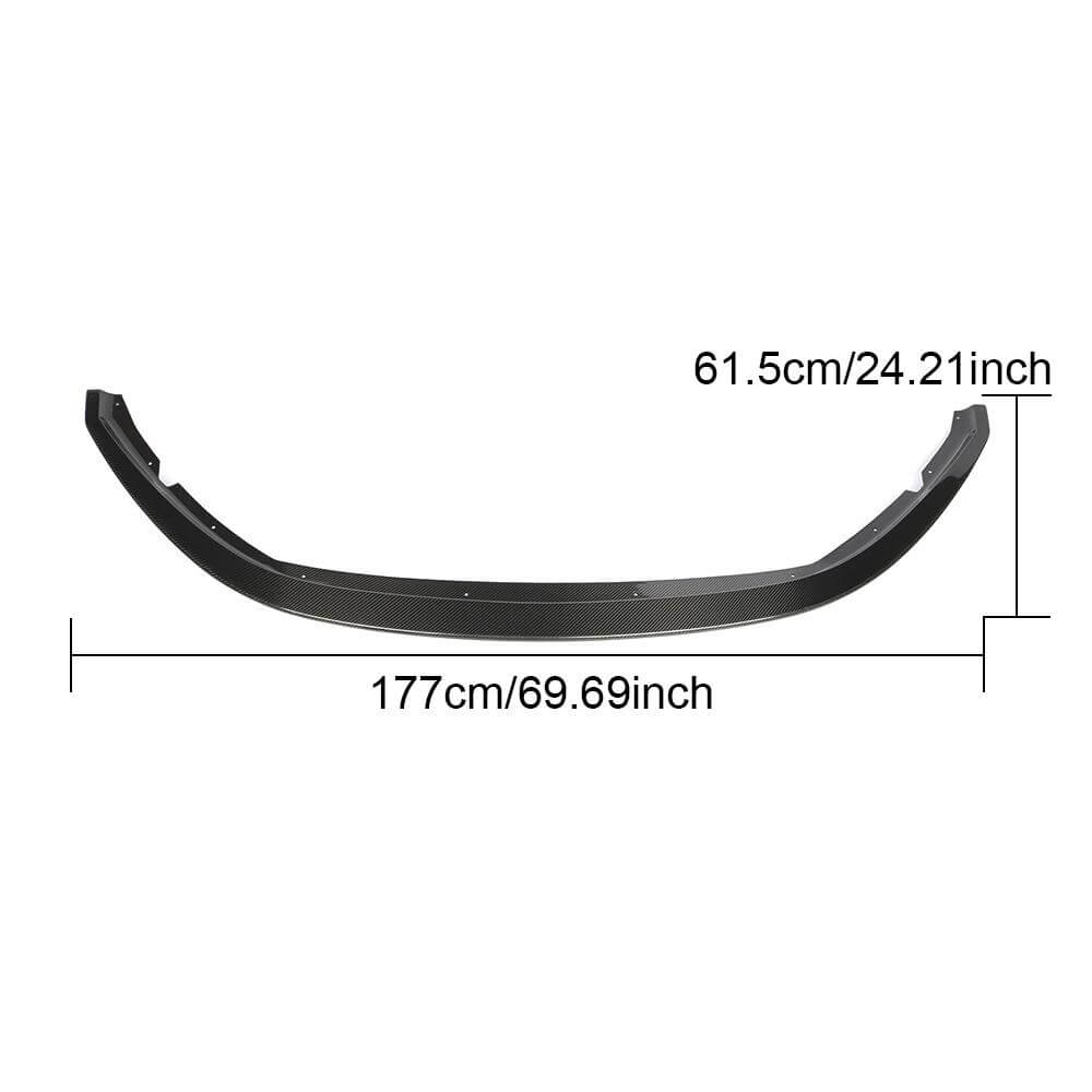 Front Bumper Lip Spoiler (2007-2009, Carbon) for Maserati GranTurismo 2007-2019 - image 6