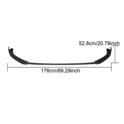 Front Bumper Lip Spoiler V2 (for R/R-Line 2017-2020, Carbon) for Volkswagen Golf 7/E-Golf 2012-2020 - image 6