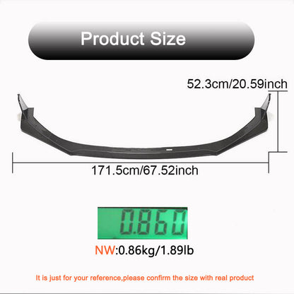 Lip V1 front bumper cover (2021-2023, Carbon) for Subaru BRZ 2021- - image 6