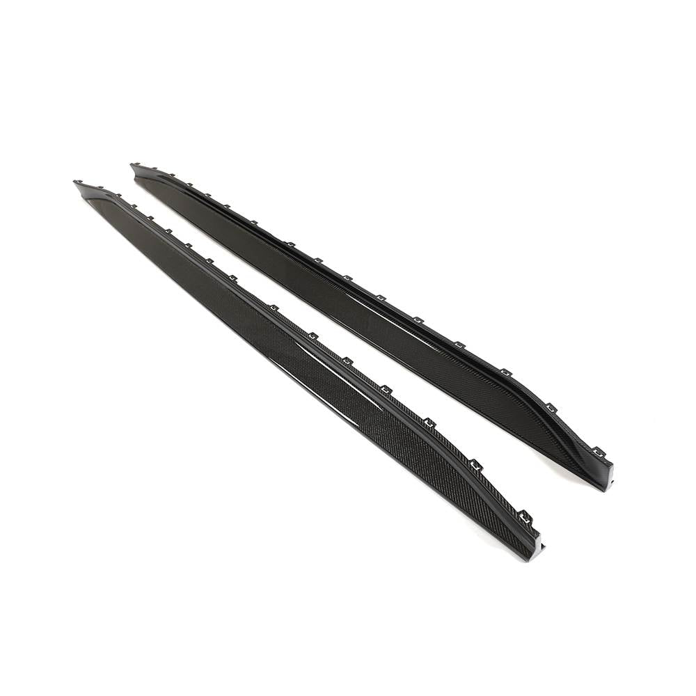 Side Skirt Extensions V5 (for G80, Carbon) for BMW 3 Series G20/21 2018- - image 6