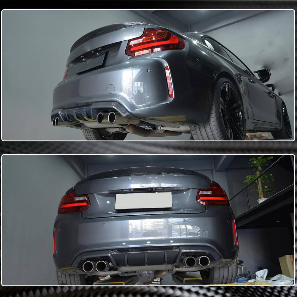 Rear Diffuser V5 for F87 M2/M2C, Carbon for BMW 2 Series F22/23 2014-2021 - image 6