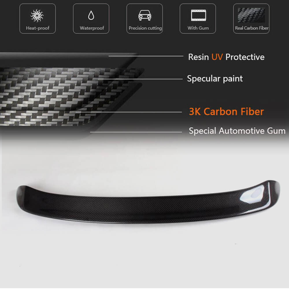 Spoiler V2 (for Base HB 2010-2013, Carbon) for Volkswagen Golf 6 - image 6