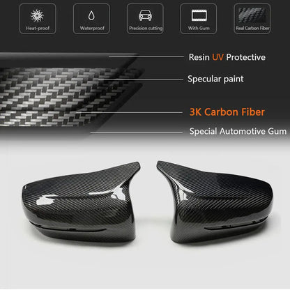 Mirror Covers M-Look Carbon V2 (2018-2022) for BMW 8 series G14/G15/G16 - image 9